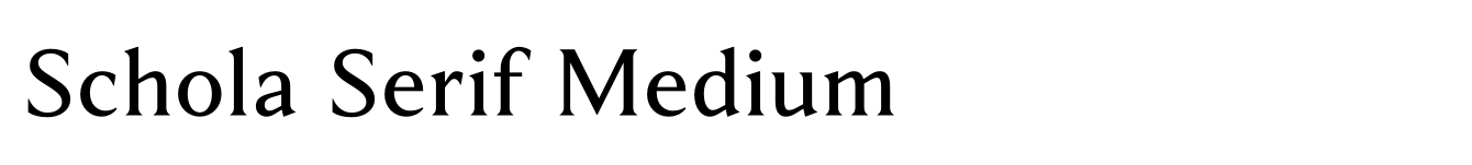 Schola Serif Medium